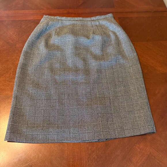 Vintage Houndstooth Pencil Skirt Size 10 - Picture 1 of 8